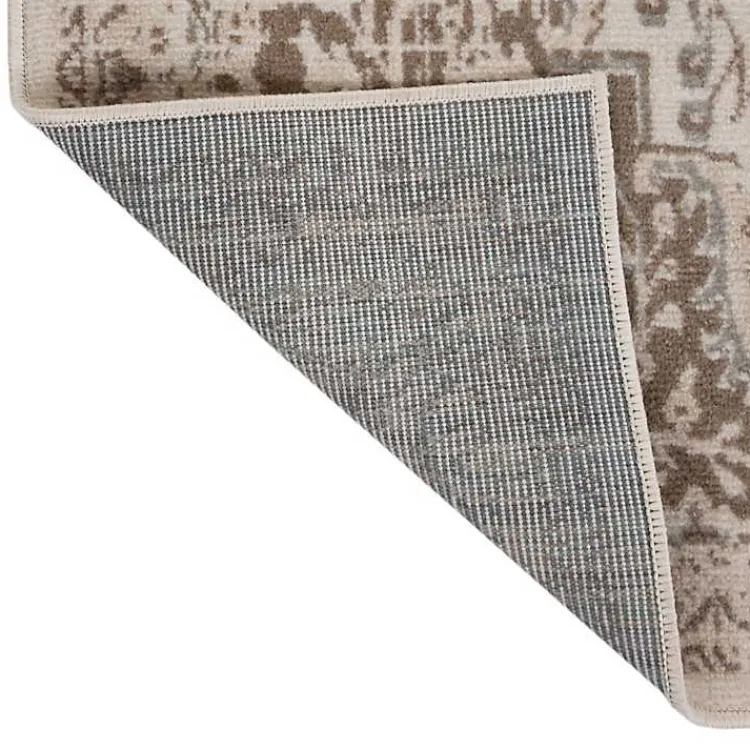 Area Rugs-Kirklands Home Cream Medallion Area Rug, 8x10 Ivory