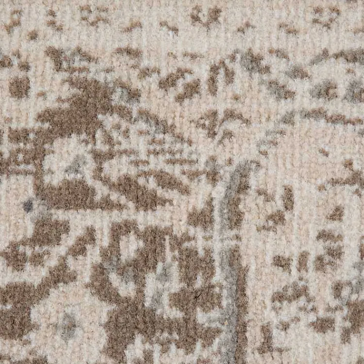 Area Rugs-Kirklands Home Cream Medallion Area Rug, 8x10 Ivory