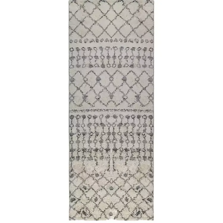 Area Rugs-Kirklands Home Diamond Runner Gray