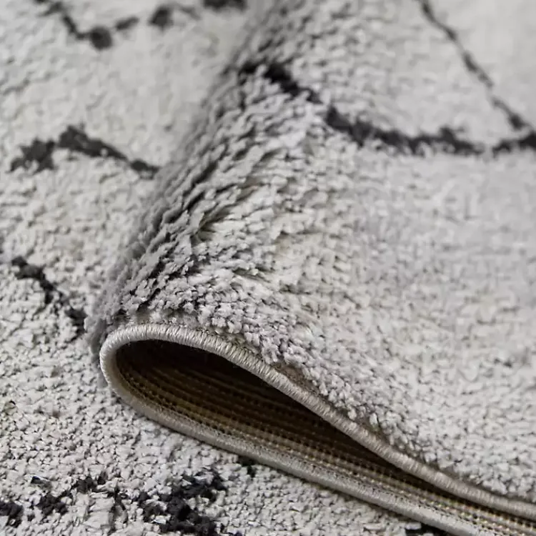 Area Rugs-Kirklands Home Striped Diamond Area Rug, 5x8 Gray