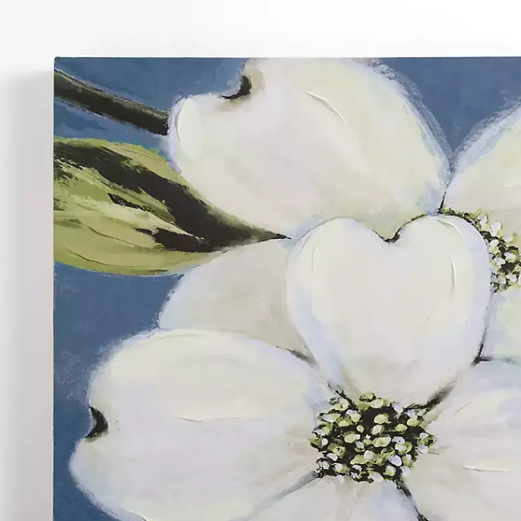 Canvas Art-Kirklands Home Dogwood on Blue Canvas Art Print