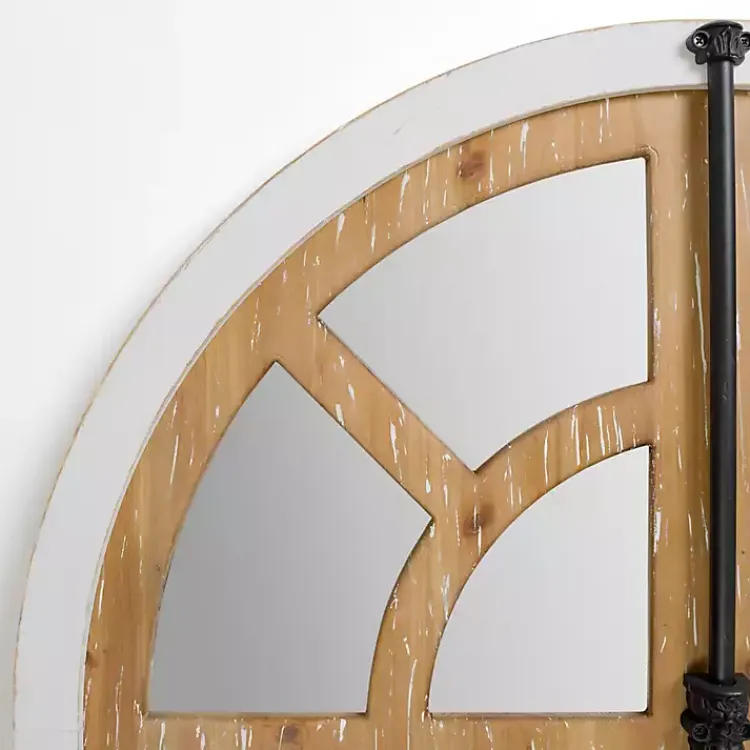 Decorative Mirrors-Kirklands Home Artemis Arched Door Wood Wall Mirror