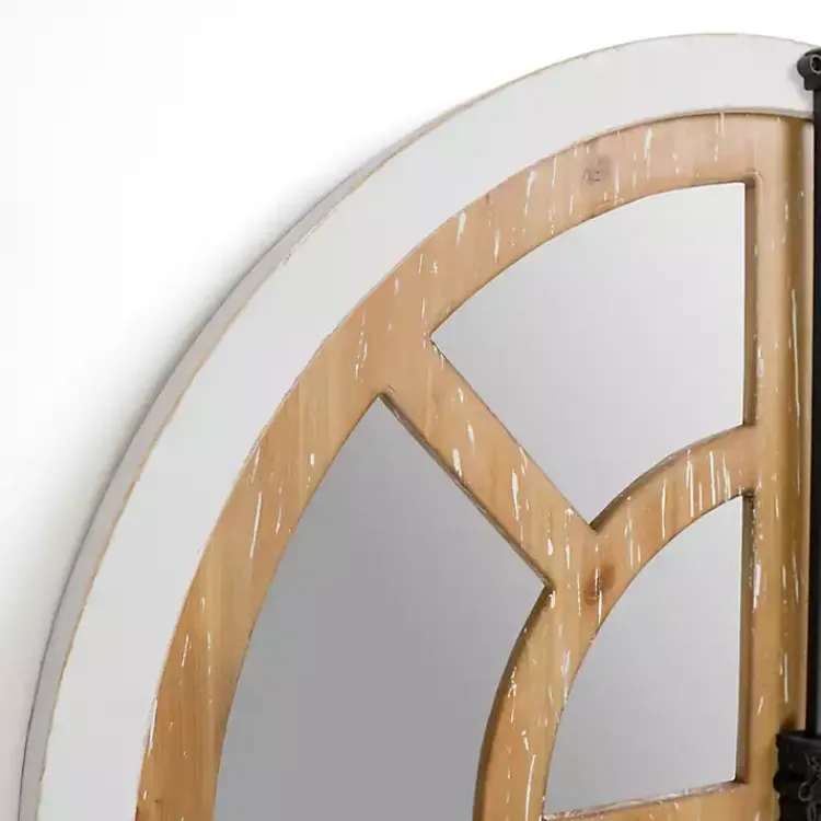 Decorative Mirrors-Kirklands Home Artemis Arched Door Wood Wall Mirror