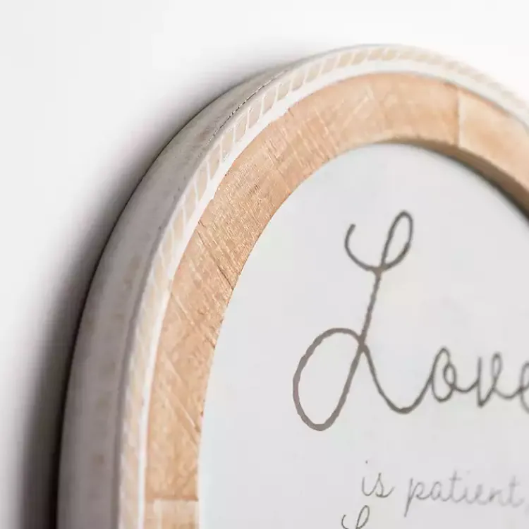 Wall Quotes & Signs-Kirklands Home Love is Patient Arched Wall Plaque White