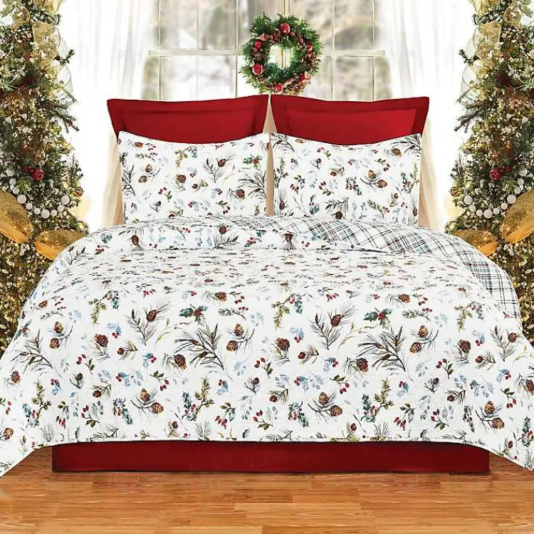 Quilts-Kirklands Home Pinecone Reversible 3-pc. Full/Queen Quilt Set
