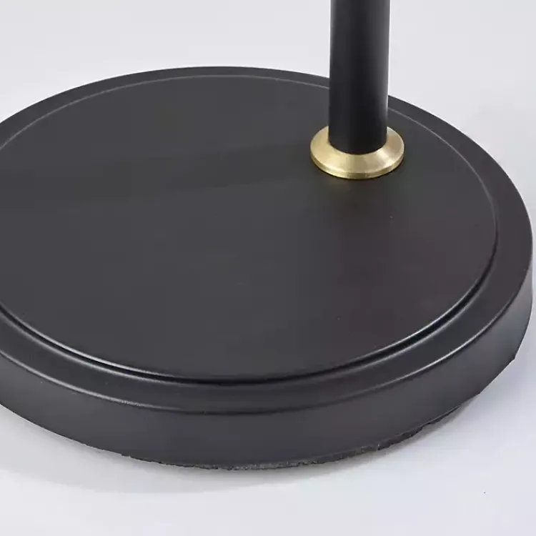 Floor Lamps-Kirklands Home Walter Smoked Glass Floor Lamp Gray