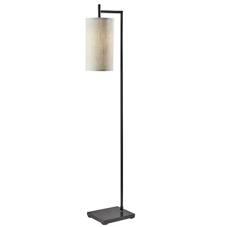 Floor Lamps-Kirklands Home Leon Metal Floor Lamp Black