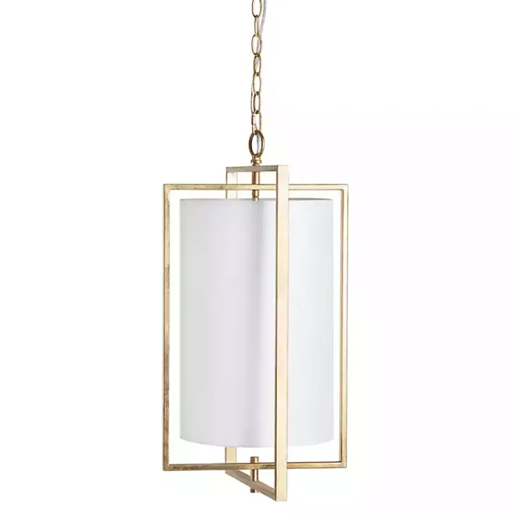 Chandeliers & Pendant Lighting-Kirklands Home Metal 4-Light Pendant Gold