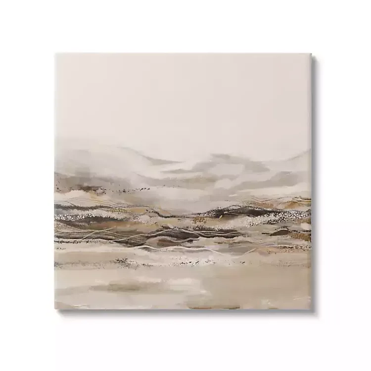 Canvas Art-Kirklands Home Neutral Abstract Mountains Canvas Art Print