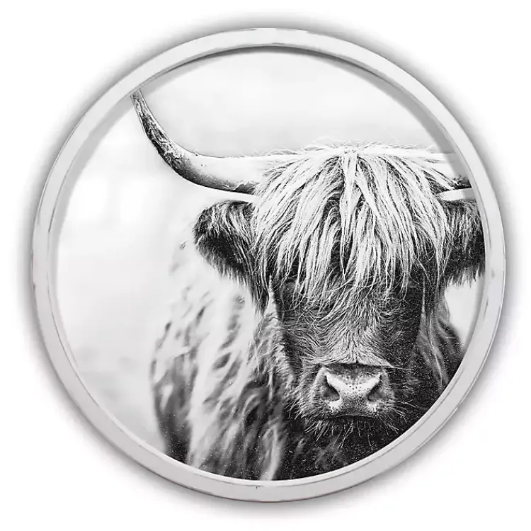 Framed Art-Kirklands Home Vintage Highland White Framed Art Print