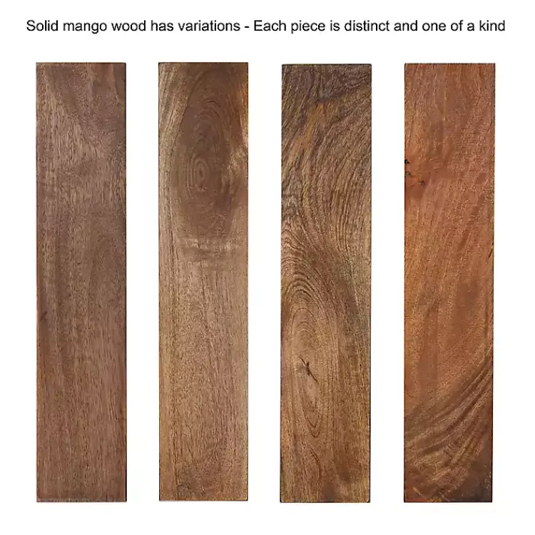 Decorative Mirrors-Kirklands Home Natural Woodgrain Round Wall Mirror Brown