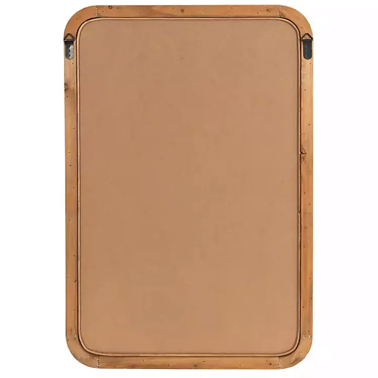 Decorative Mirrors-Kirklands Home Natural Rattan Rounded Rectangle Wall Mirror