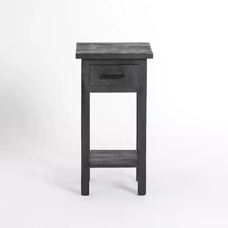 Accent & End Tables-Kirklands Home Leo Wood Accent Table Black