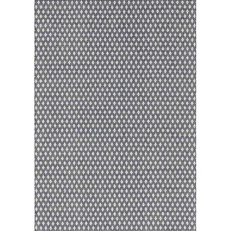 Area Rugs-Kirklands Home Dark Gray and Ivory Dainty Diamond Area Rug, 6x9