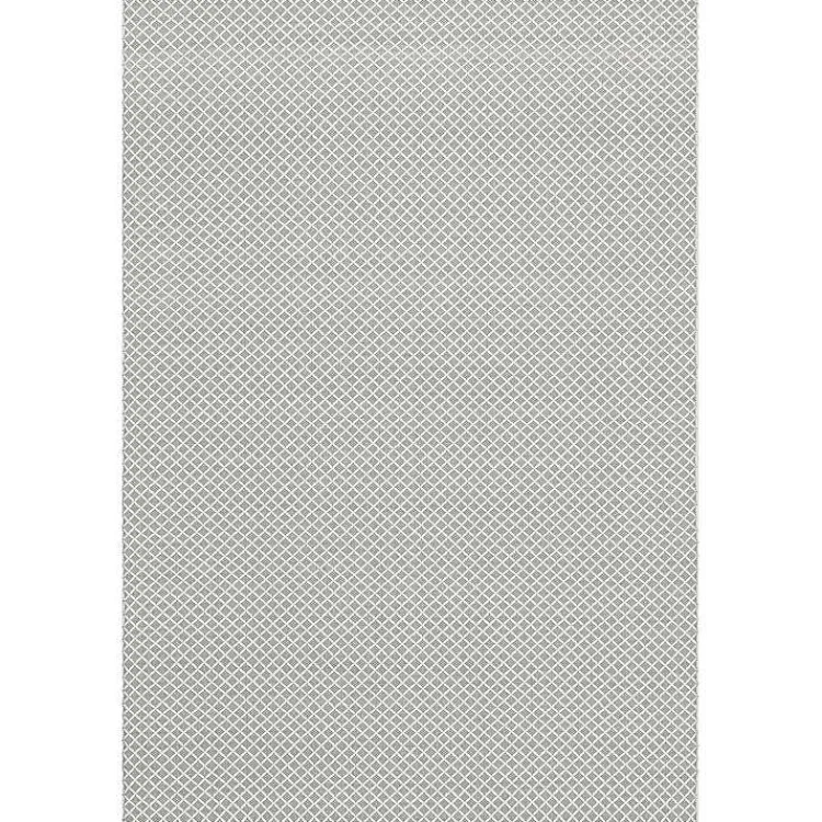 Area Rugs-Kirklands Home Blue & White Trellis Indoor/Outdoor Rug, 5x8