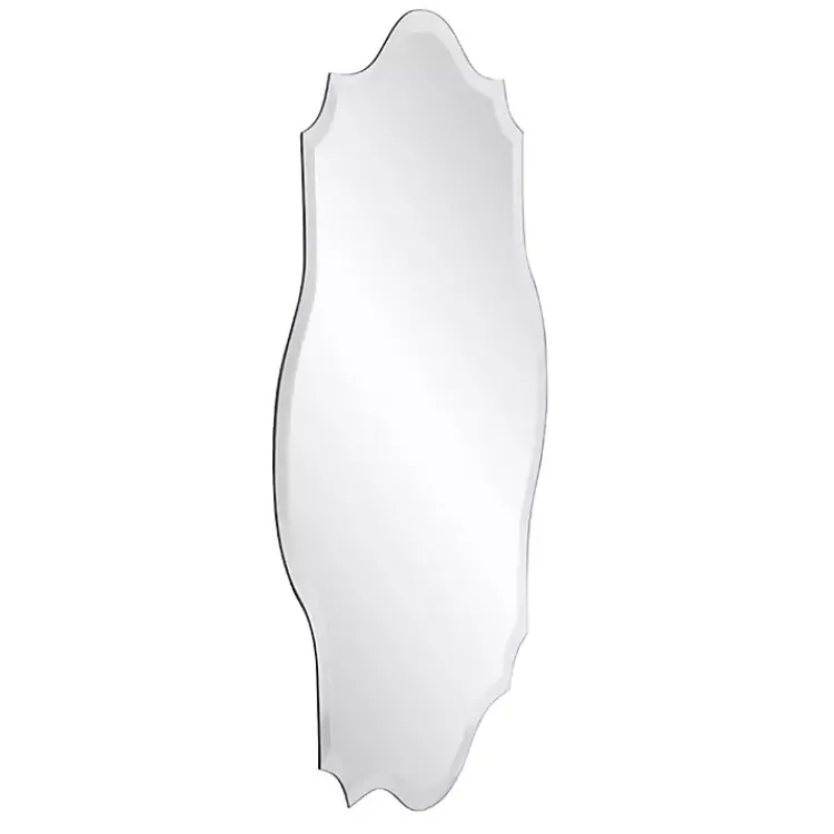 Decorative Mirrors-Kirklands Home Scalloped Rectangular Frameless Wall Mirror