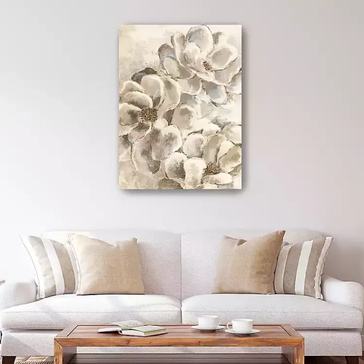 Canvas Art-Kirklands Home Neutral Petals Canvas Art Print, 30x40 in.