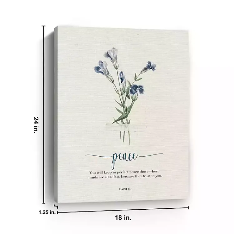 Wall Quotes & Signs-Kirklands Home Peace Affirmations Canvas Art Print, 18x24 in.