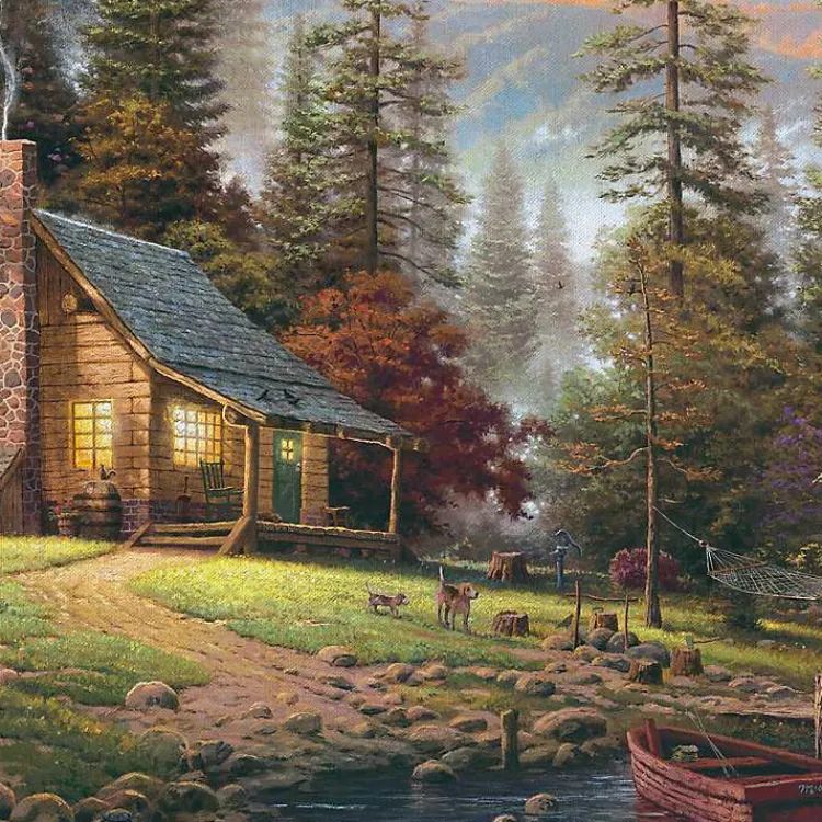 Canvas Art-Kirklands Home Peaceful Retreat Framed Canvas Art Print