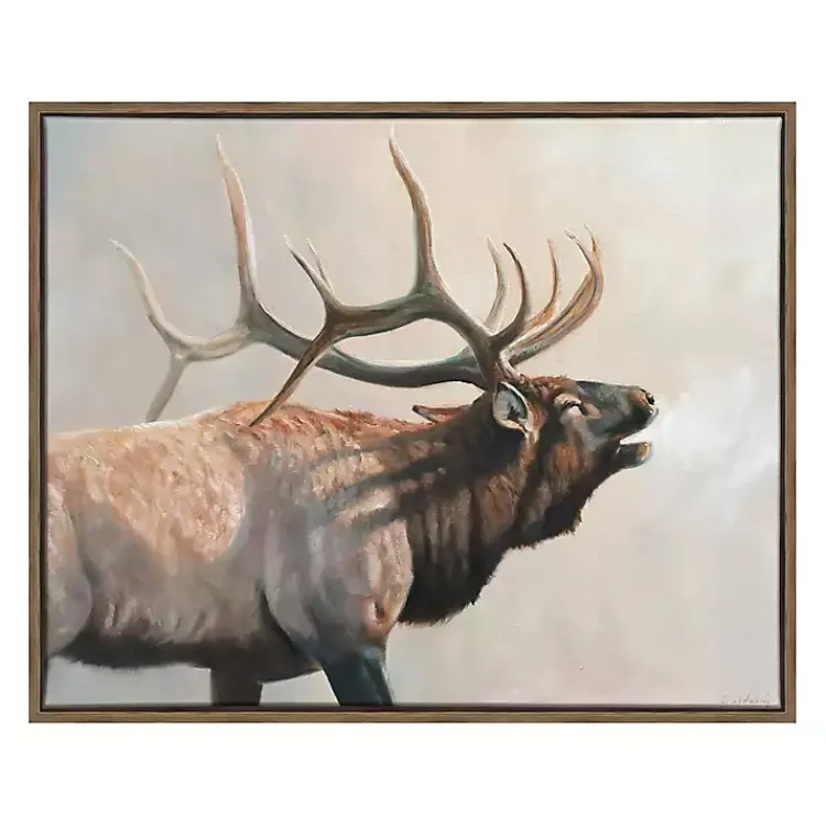 Canvas Art-Kirklands Home Wild Elk Framed Canvas Art Print