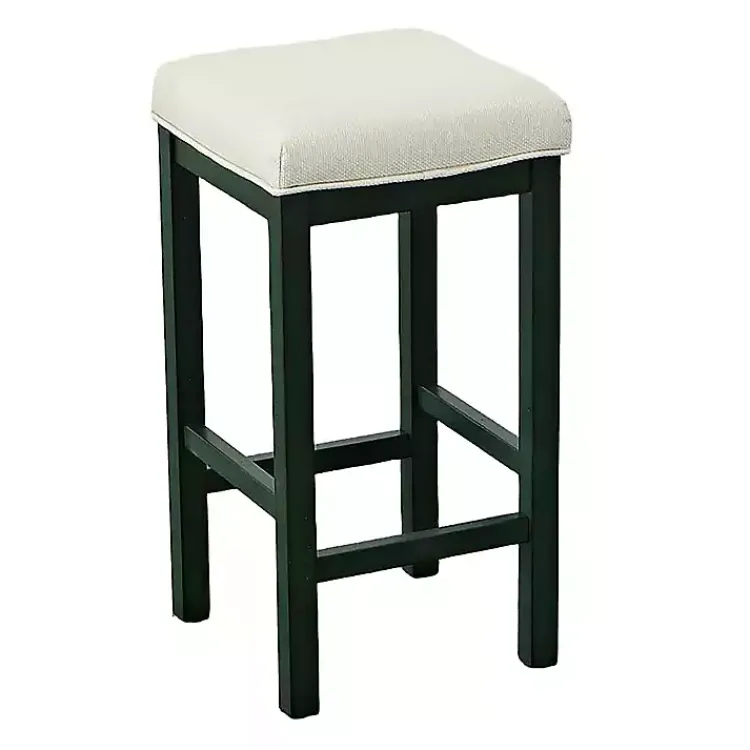Bar Stools & Counter Height Stools-Kirklands Home Evergreen and White Counter Stools, Set of 2