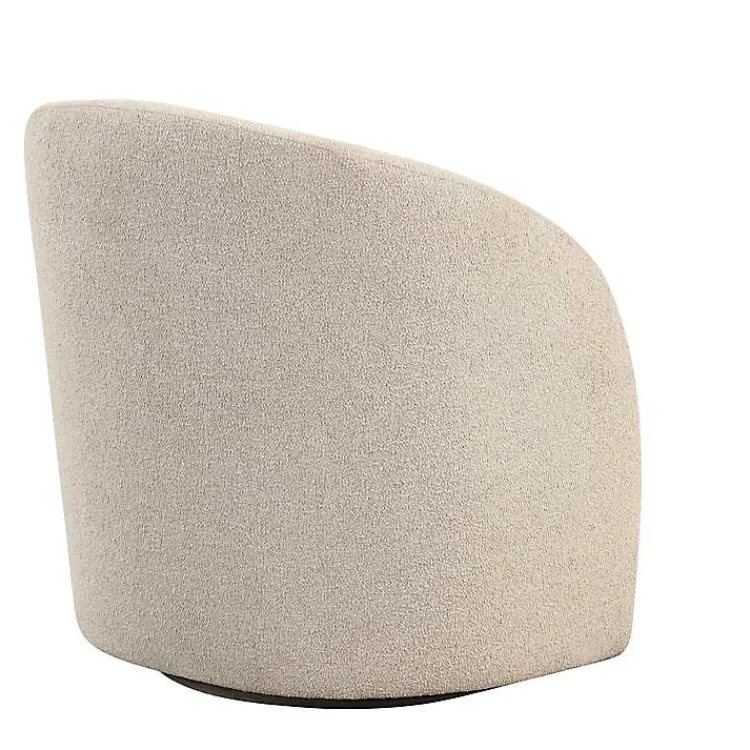 Accent Chairs-Kirklands Home Khaki Boucle Danielle Accent Chair Tan