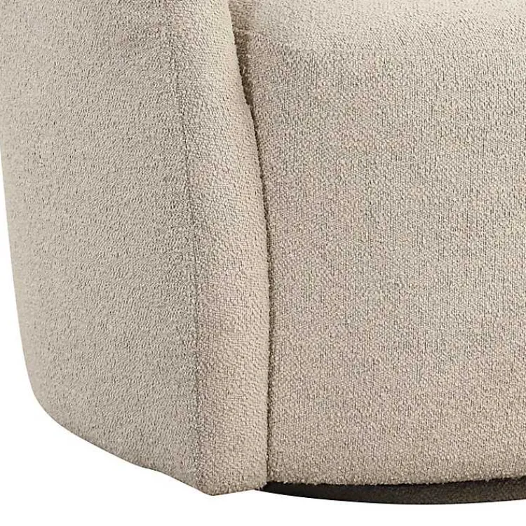 Accent Chairs-Kirklands Home Khaki Boucle Danielle Accent Chair Tan