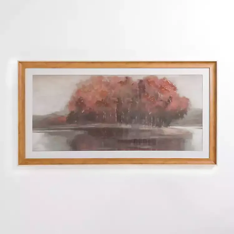 Framed Art-Kirklands Home Red Tree Landscape Framed Art Print