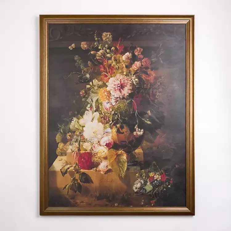 Framed Art-Kirklands Home Traditional Floral Still Life Framed Art Print Multi