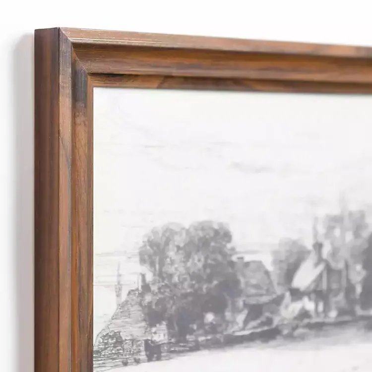 Framed Art-Kirklands Home Cottage Behind Horsley House Framed Art Print