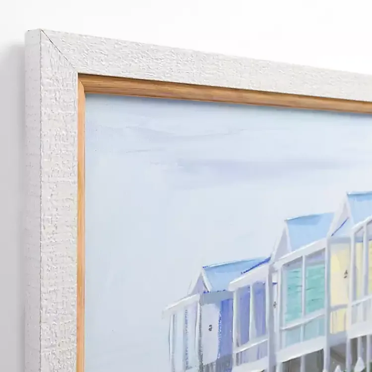 Framed Art-Kirklands Home Pastel Beach Houses Framed Art Print