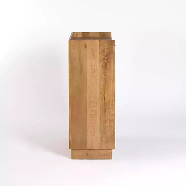 Cabinets & Sideboards-Kirklands Home Easton Mango Wood Bar Cabinet Tan