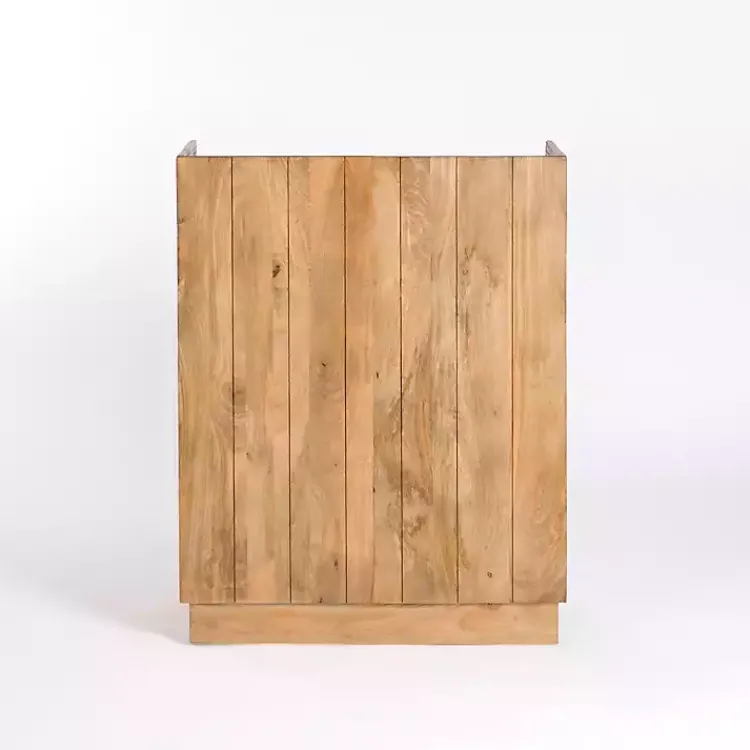 Cabinets & Sideboards-Kirklands Home Easton Mango Wood Bar Cabinet Tan