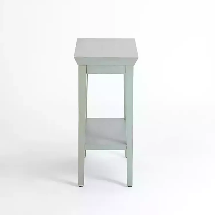 Accent & End Tables-Kirklands Home Mist Wood Marlee Side Table Blue