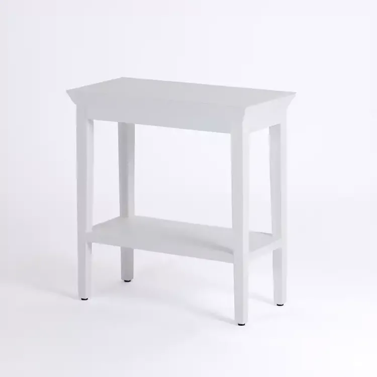 Accent & End Tables-Kirklands Home Wood Marlee Side Table White