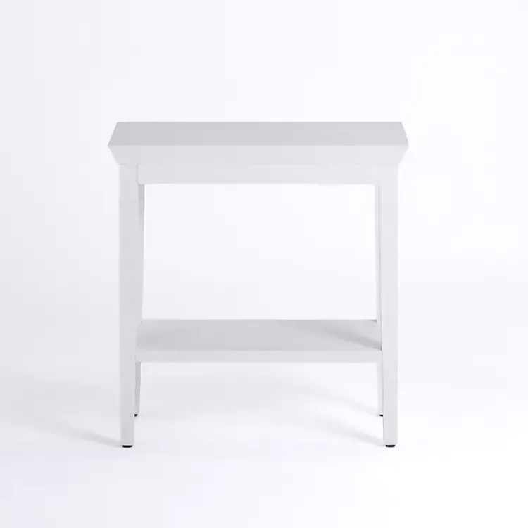 Accent & End Tables-Kirklands Home Wood Marlee Side Table White