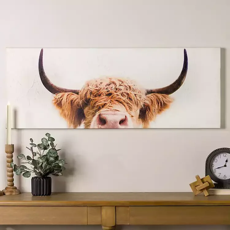 Canvas Art-Kirklands Home Peek-A-Boo Cow Canvas Art Print