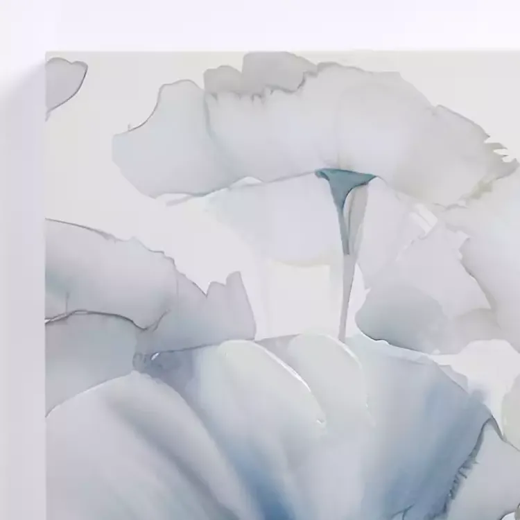 Canvas Art-Kirklands Home Blue and Gray Florals Canvas Art Print