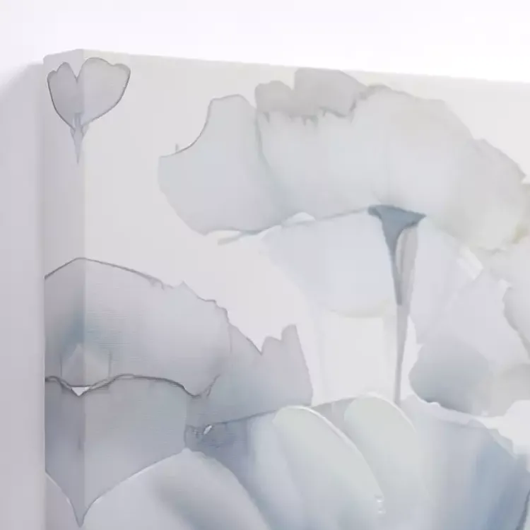 Canvas Art-Kirklands Home Blue and Gray Florals Canvas Art Print