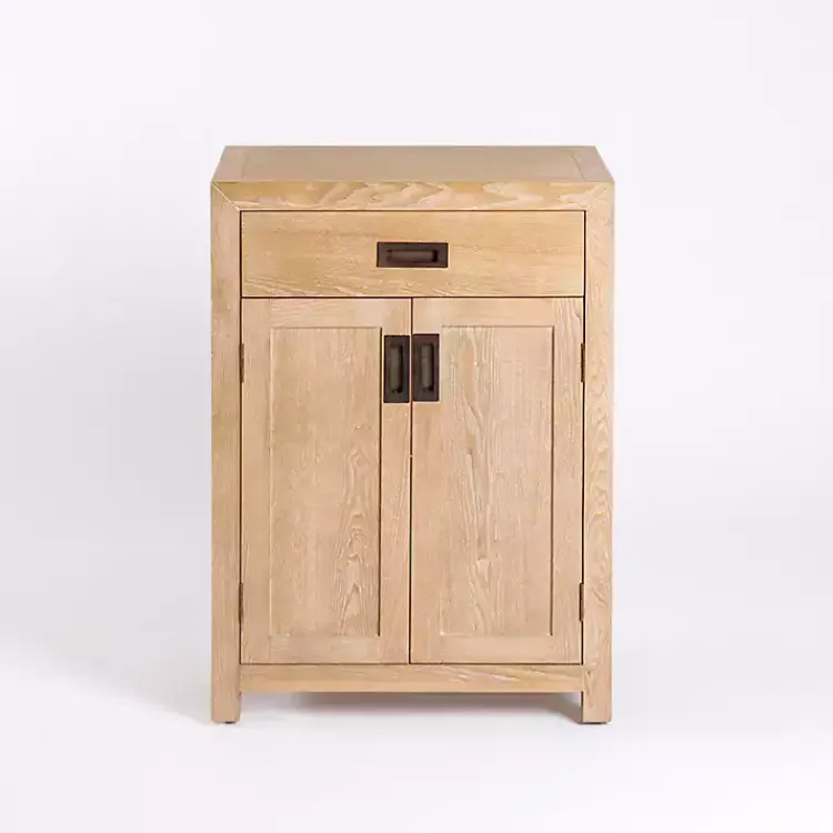 Cabinets & Sideboards-Kirklands Home Natural Wood Closed Modular Cabinet Tan