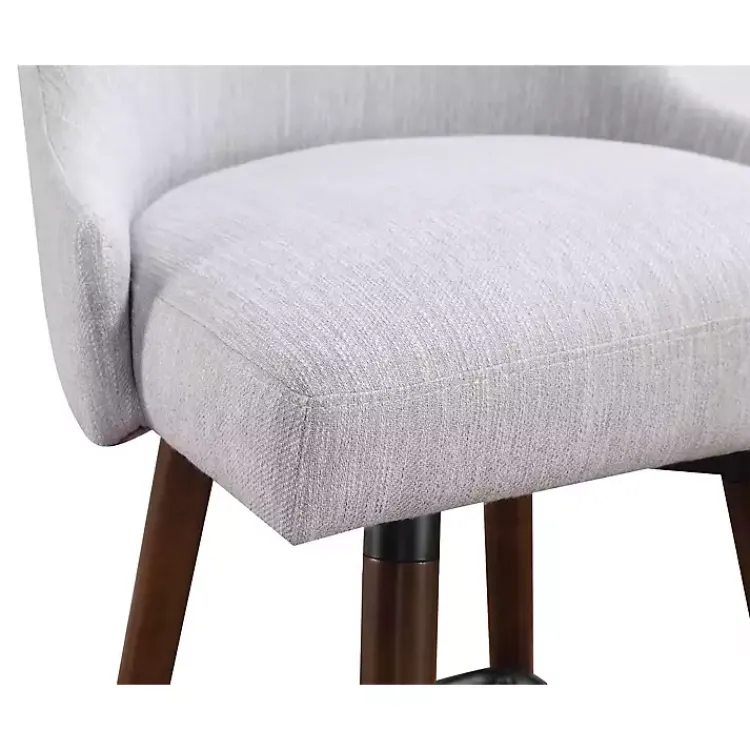 Bar Stools & Counter Height Stools-Kirklands Home Fog Mid-Century Modern Swivel Counter Stool Gray