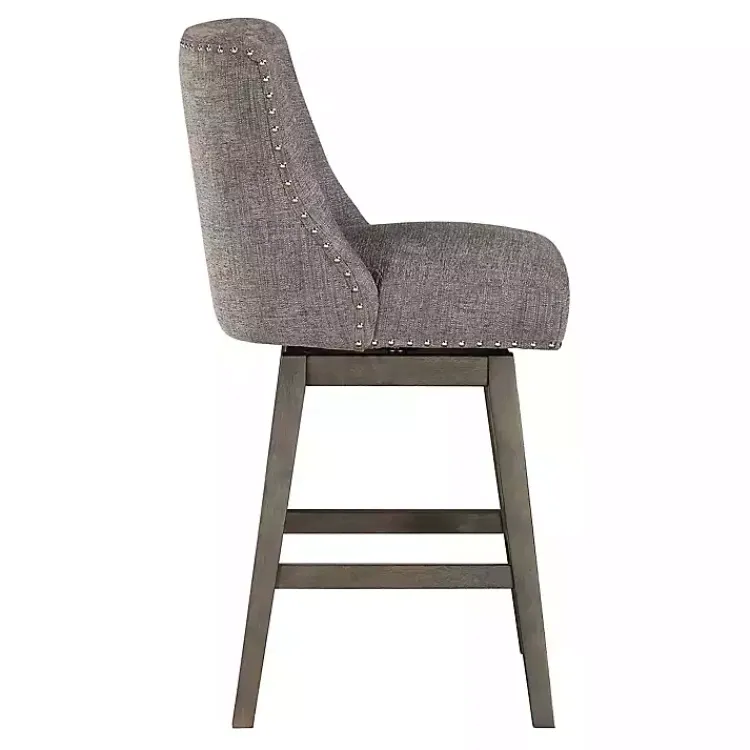 Bar Stools & Counter Height Stools-Kirklands Home Charcoal Greenfield Counter Stool Gray