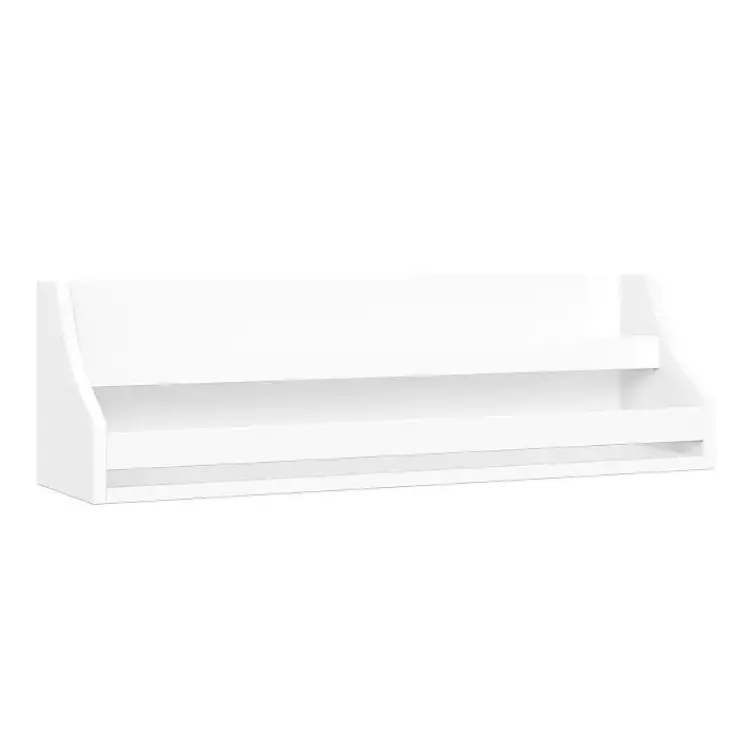 Shelves-Kirklands Home White Wood Rack Wall Bookshelves, Set of 2