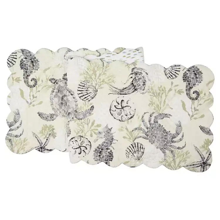 Table Linens-Kirklands Home Coastal Quilted Table Runner