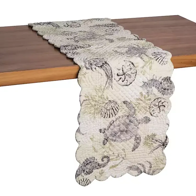 Table Linens-Kirklands Home Coastal Quilted Table Runner