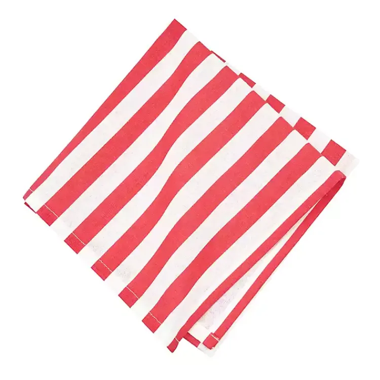 Table Linens-Kirklands Home Whimsical Watermelon Striped Napkins, Set of 6