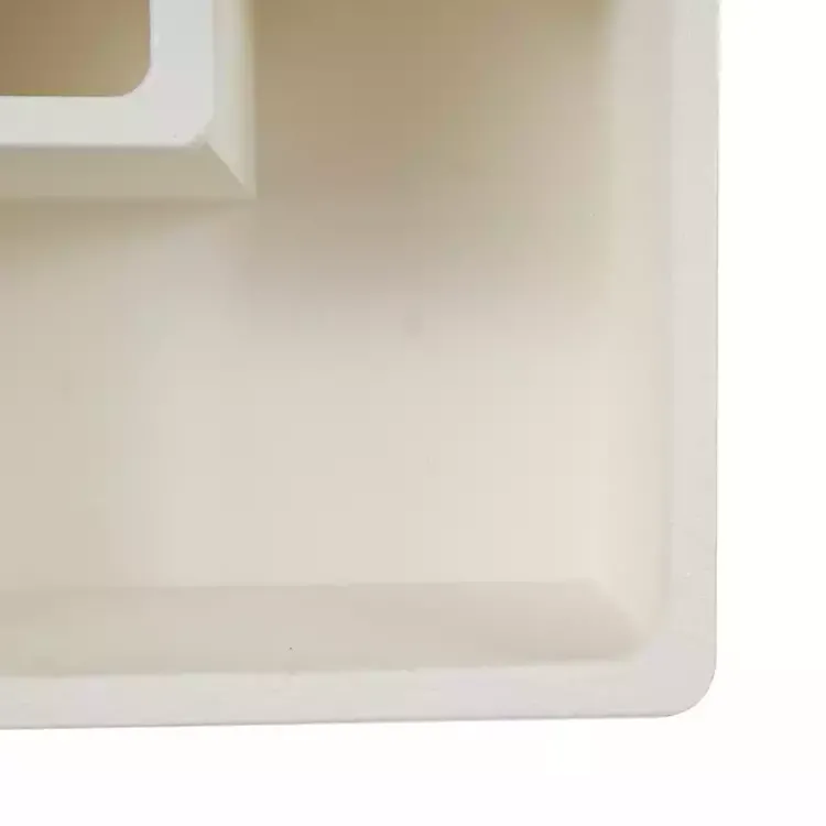 Shelves-Kirklands Home Cream Geometric 5-Section Wall Shelf