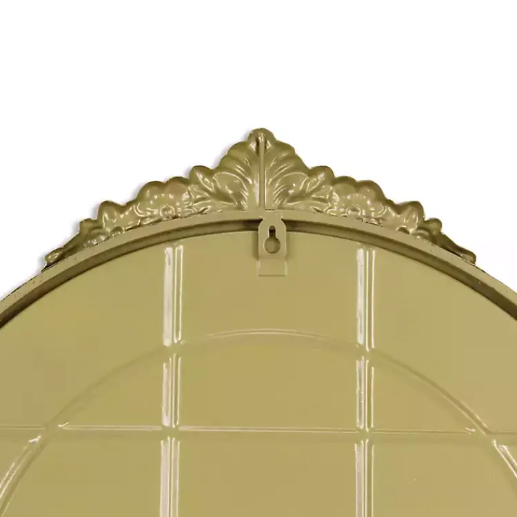 Decorative Mirrors-Kirklands Home Metal Modern Victorian Wall Mirror Gold