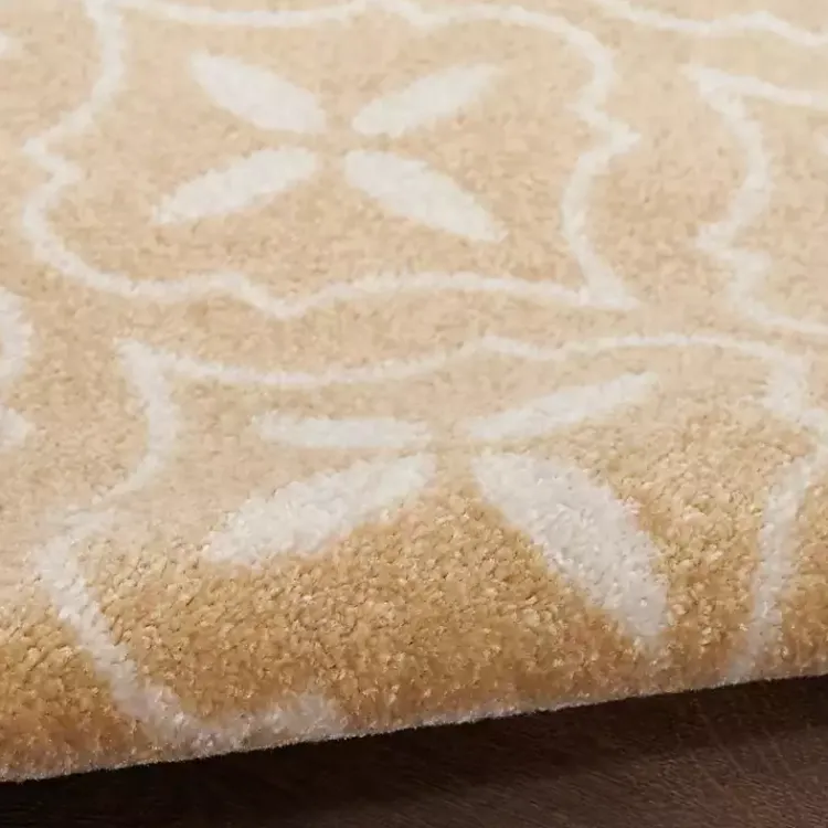 Outdoor Rugs-Kirklands Home Beige & Ivory Quatrefoil Indoor/Outdoor Runner