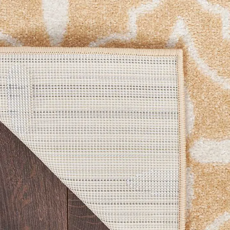 Outdoor Rugs-Kirklands Home Beige & Ivory Quatrefoil Indoor/Outdoor Rug, 8x10